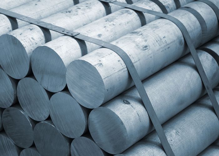 Aluminium, NE-Metall, als volle Rundstangen.